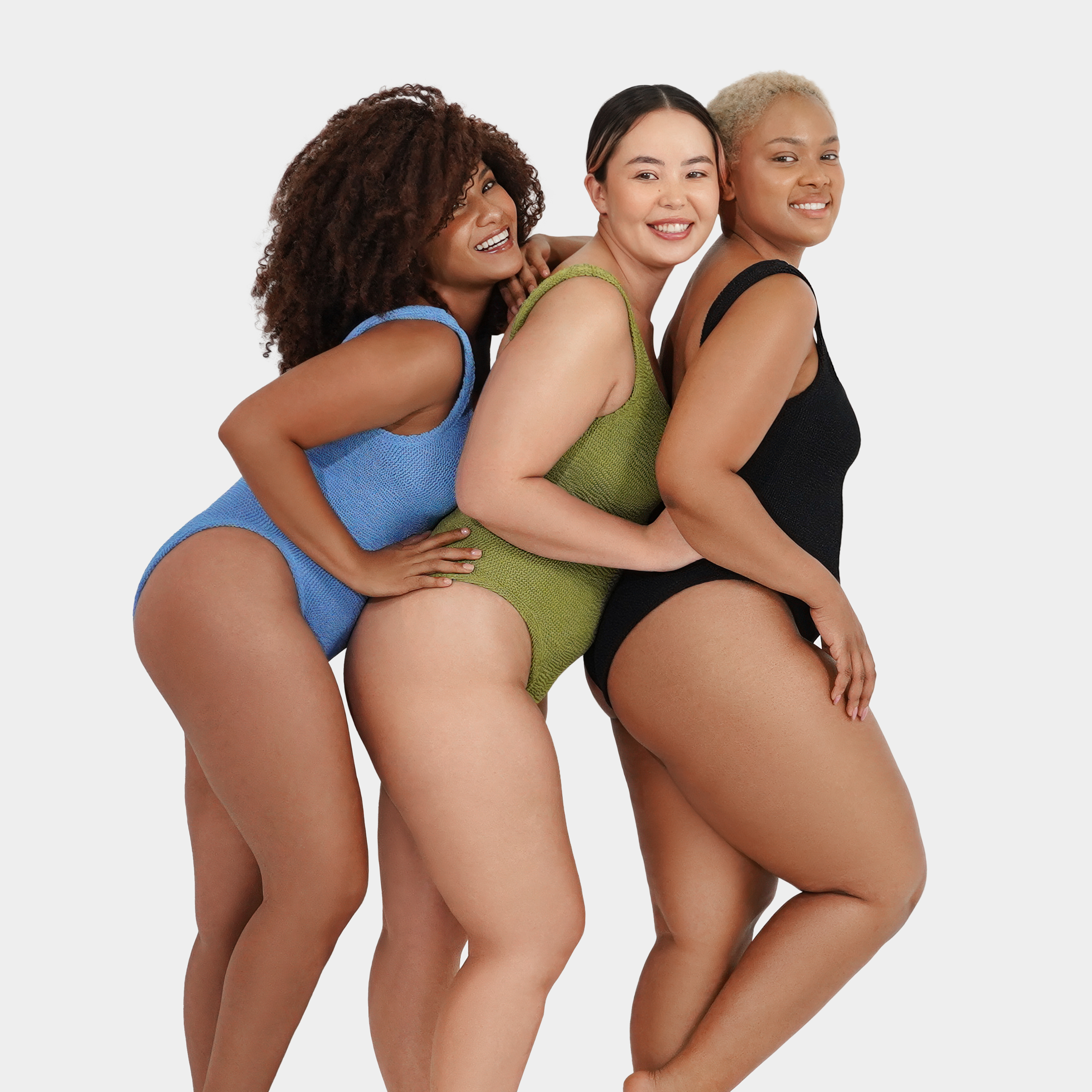 One Size Luxe Crinkle Swimsuit - Golden Sage