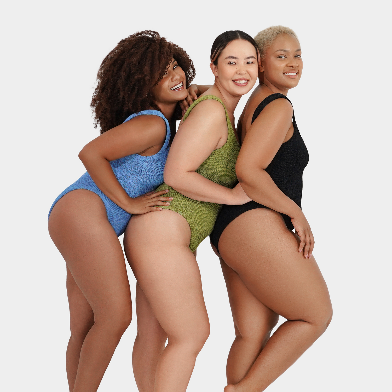 One Size Luxe Crinkle Swimsuit - Golden Sage