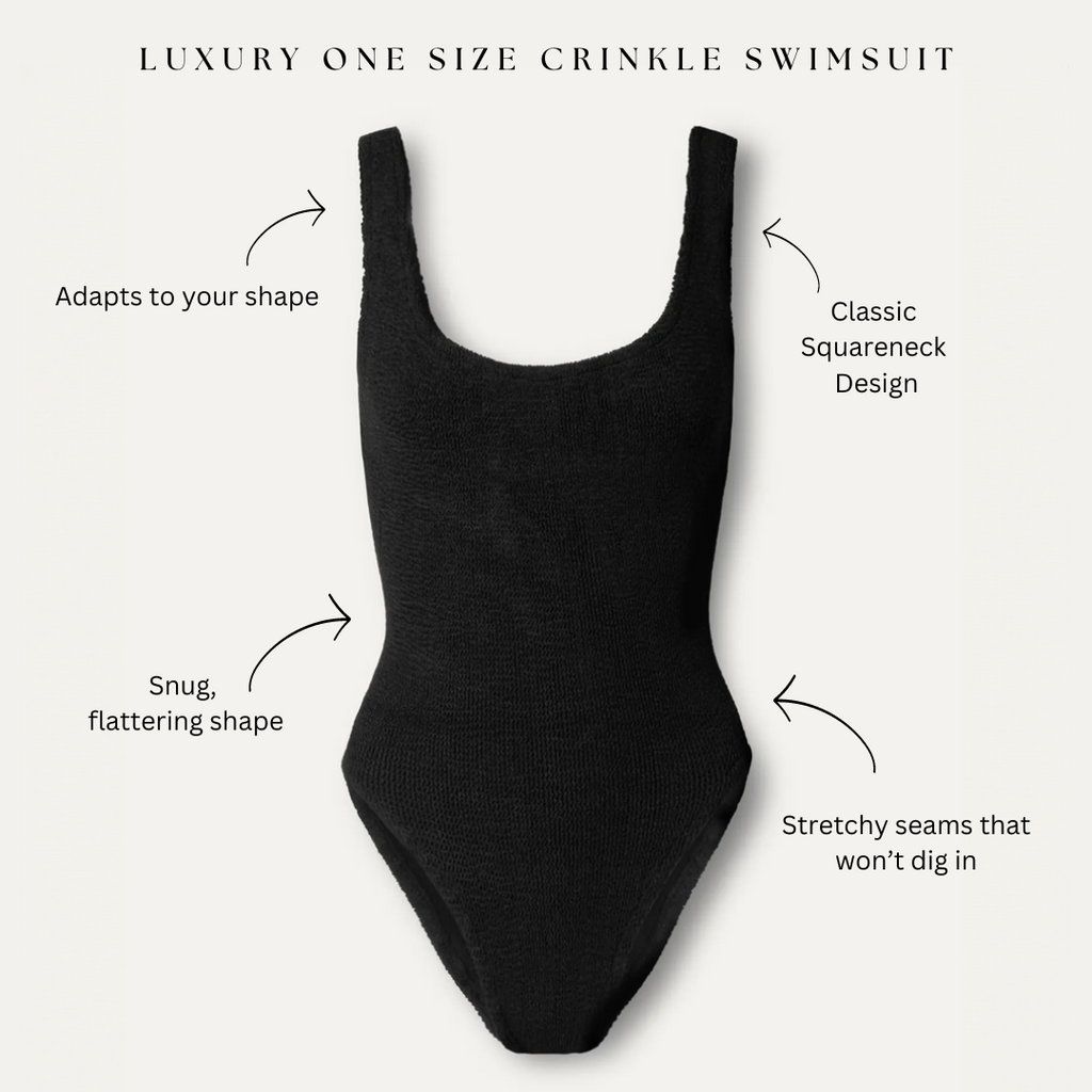 One Size Luxury Crinkle Swimsuit