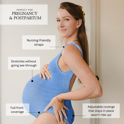 One Size Luxe Crinkle Swimsuit - Golden Sage